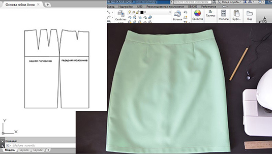 Построение выкройки-основы юбки: пошаговая инструкция